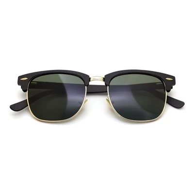 Gafas de sol premium de fibra de carbono con semi-montura y bisagra de resorte
